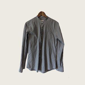 BALIBARIS - Mandarin collar grey shirt - Sz S